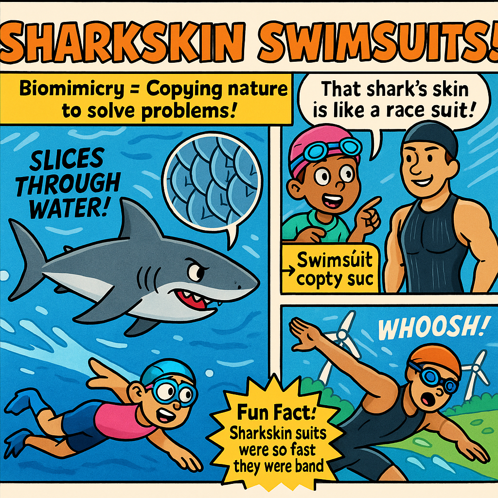 Swimmer speeding through water